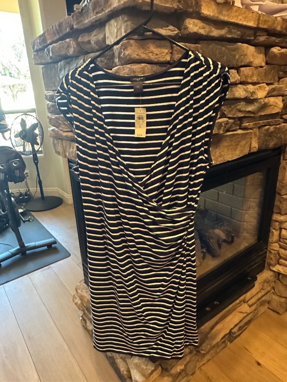 Blue and white striped Summer Dress
